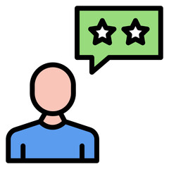 Wall Mural - Customer Feedback icon vector image. Can be used for Market Research.