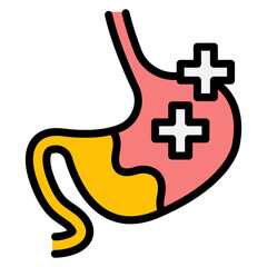 Wall Mural - gastroenterology icon vector image. can be used for psychiatric hospitals.