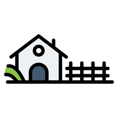Wall Mural - rural lifestyle icon vector image. can be used for lifestyles.