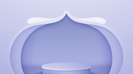 Sticker - white and blue milk glass vector illustration with a vintage round label design