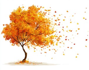 autumn tree vector