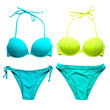 © Tong - Colorful Swimwear Collection with Blue and Yellow Bikinis
