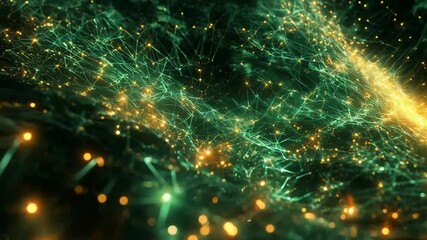 Wall Mural - Abstract visualization of data and networks. Great for presentations of technology companies and startups.
