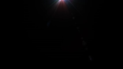 Wall Mural - glow white rainbow optical lens flares shine rays light burst moving from top left to right abstract