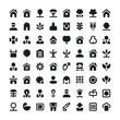 © Rased - Collection of Simple Icons: A diverse set of simple, yet versatile icons representing home, people, nature, and business concepts. Ideal for website design, app development, or presentations.