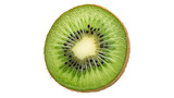 fruit wheel slice of kiwi isolated on transparent background