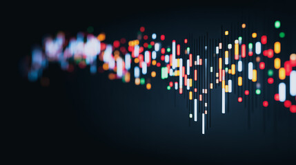 Wall Mural - abstract data stream: an evocative artistic representation of data visualization, this image capture
