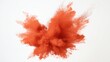 © deng KevinFolio - A festive explosion of red powder in mid-air against a clean white background
