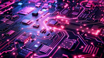 Wall Mural - generic digital technology background