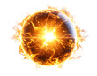 © Wawan - Dynamic fiery orb radiating intense energy and light, symbolizing power and cosmic force.