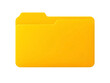© Rhony - Yellow folder icon isolated on transparent background