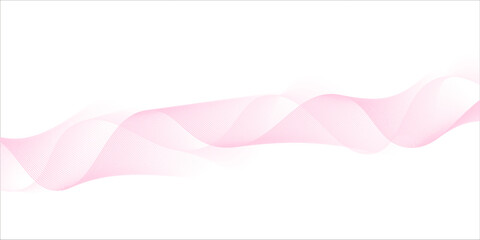 pink wave curve lines banner background design. Abstract soft wave lines dynamic flowing pink light isolated background. Vector Illustration of the pink pattern of lines.