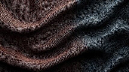 Wall Mural - Intricate black and brown woven fabric texture, detailed closeup for design inspiration