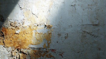 Wall Mural - Wall illuminated by light, captivating play of brightness and shadow