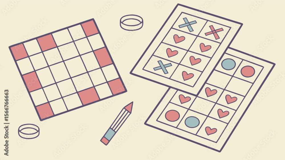 Printable tic tac toe game board template for kids activity and family ...