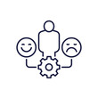 © nexusby - Emotional development line icon on white