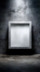 Wall Mural - concrete frame on an industrial style wall