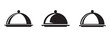 © Sabid - Food serving dome, restaurant, cloche, plated meal, white background, menu icon