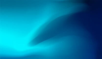 Canvas Print - abstract blue gradation background with soft wave light and gradation effect for calm texture. fluid