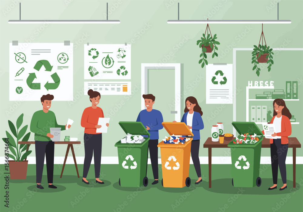 Sustainable Recycling Practices For Office Space preview