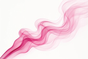 Wall Mural - riga, latvia 05-09-2024 ethereal pink wisps dance across a white canvas