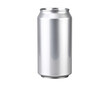 © Kulsum - Silver Soda Can with Minimalist Design Standing Upright, isolated on a transparent background