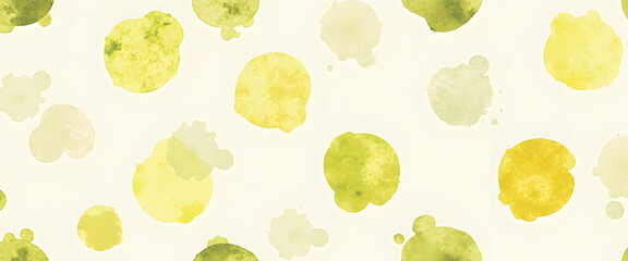 Wall Mural - Watercolor circles create a unique and artistic seamless pattern background.