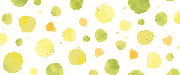 Wall Mural - Watercolor circles pattern on a white background.