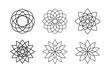 © AshishKumar - Creative mandala elements with harmonious balanced lines Line Art Vector illustration
