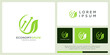 © cre_ART_ive - Economy grow logo design with leaf and arrow