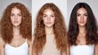 © NN AI - Four Diverse Women Different Hair Textures Colors Smailing Confidently Beauty Portrait. Multicultural Female Group Representing Various Ethnicites Hairstyles. Inclusive Diversity Concept Banner