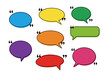 © dhorido studio - Colorful Speech Bubbles with Quotation Marks.