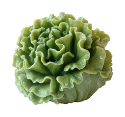 Lettuce sculpture display gallery decorative object isolated on transparent background