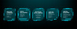 © hiten666 - Digital display with futuristic hud text boxes containing various tech concepts. Modern user interface element set for data visualization.