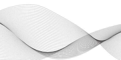 Wall Mural - abstract grey smooth element swoosh speed wave modern stream background. abstract wave line for bann