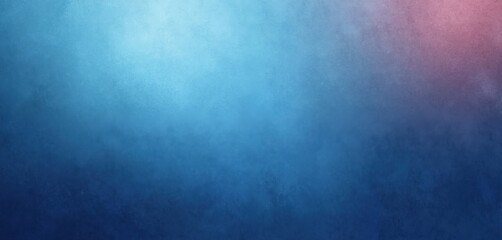 Wall Mural - azure blue gradient background with grainy texture. light to dark smooth noise effect, banner backdr
