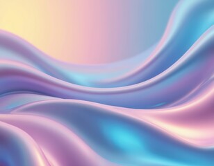 Wall Mural - abstract background with smooth waves in blue purple pink colors. soft silk texture with flowing dyn