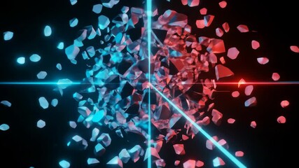 Neon Laser Explosion: Shattered Disco Ball VFX