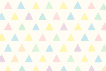 watercolor pastel triangle pattern on off-white background