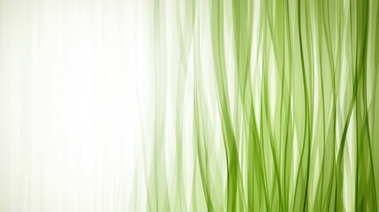 Wall Mural - soft and serene abstract background with gentle vertical lines in various shades of green on white c