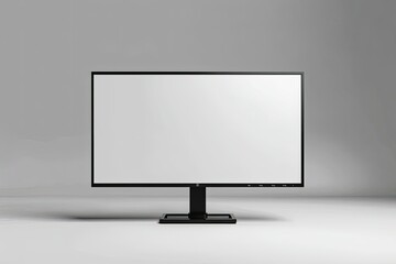 Flawless Image of Computer Monoblock Monitor Display Isolated , 3D Render