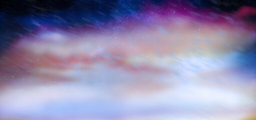 Wall Mural - Aurora night sky in purple