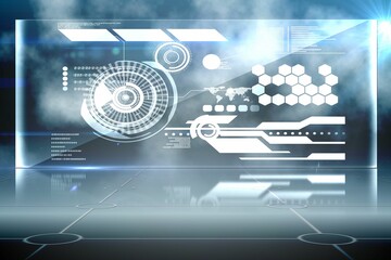 Wall Mural - Futuristic technology interface
