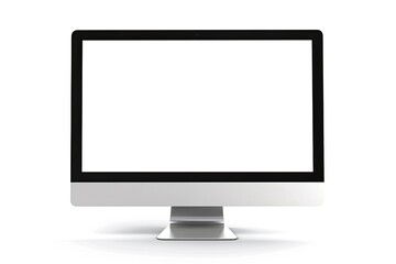 High Quality Image of Front of the Computer Screen on White Background