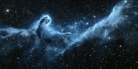 Wall Mural - a majestic view of an interstellar cloud formation, filled with cosmic dust and light