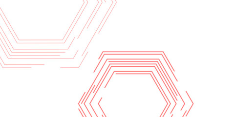 Wall Mural - abstract white background with gradient hexagon shape stock line texture seamless pattern. modern an