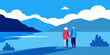© Robi - Peaceful Retirement Elderly Couple Enjoying Serene Lakeside View