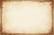 © Pete - Old brown paper parchment background with distressed vintage stains, ink border. Elegant antique beige color with coffee tea stained border. Faded shabby center. Antique manuscript template for