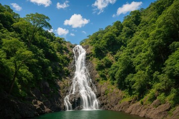 Wall Mural - stunning and breathtaking cascades at a scenic waterfall site