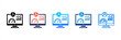 © kondesign - Kpi Monitoring icon sheet multiple style collection